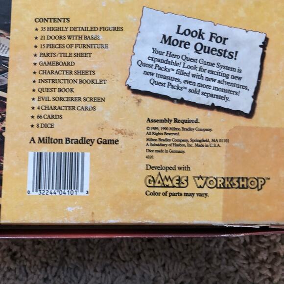HeroQuest Game System BOX ONLY
 Original 1980’s Good For Starter Box See Photos - Picture 3 of 14